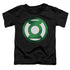 GREEN LANTERN/GREEN CHROME LOGO - S/S TODDLER TEE - BLACK