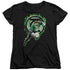 GREEN LANTERN/SPACE COP - S/S WOMENS TEE - BLACK