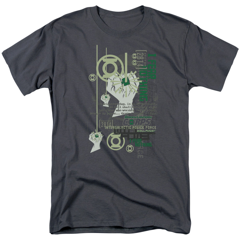 GREEN LANTERN/CORE STRENGTH - S/S ADULT 18/1 - CHARCOAL