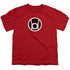 GREEN LANTERN/RED LANTERN LOGO - S/S YOUTH 18/1 - RED