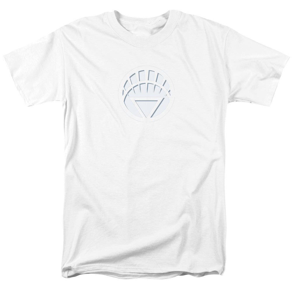 GREEN LANTERN/WHITE LANTERN LOGO - S/S ADULT 18/1 - WHITE
