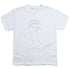 GREEN LANTERN/WHITE LANTERN LOGO - S/S YOUTH 18/1 - WHITE