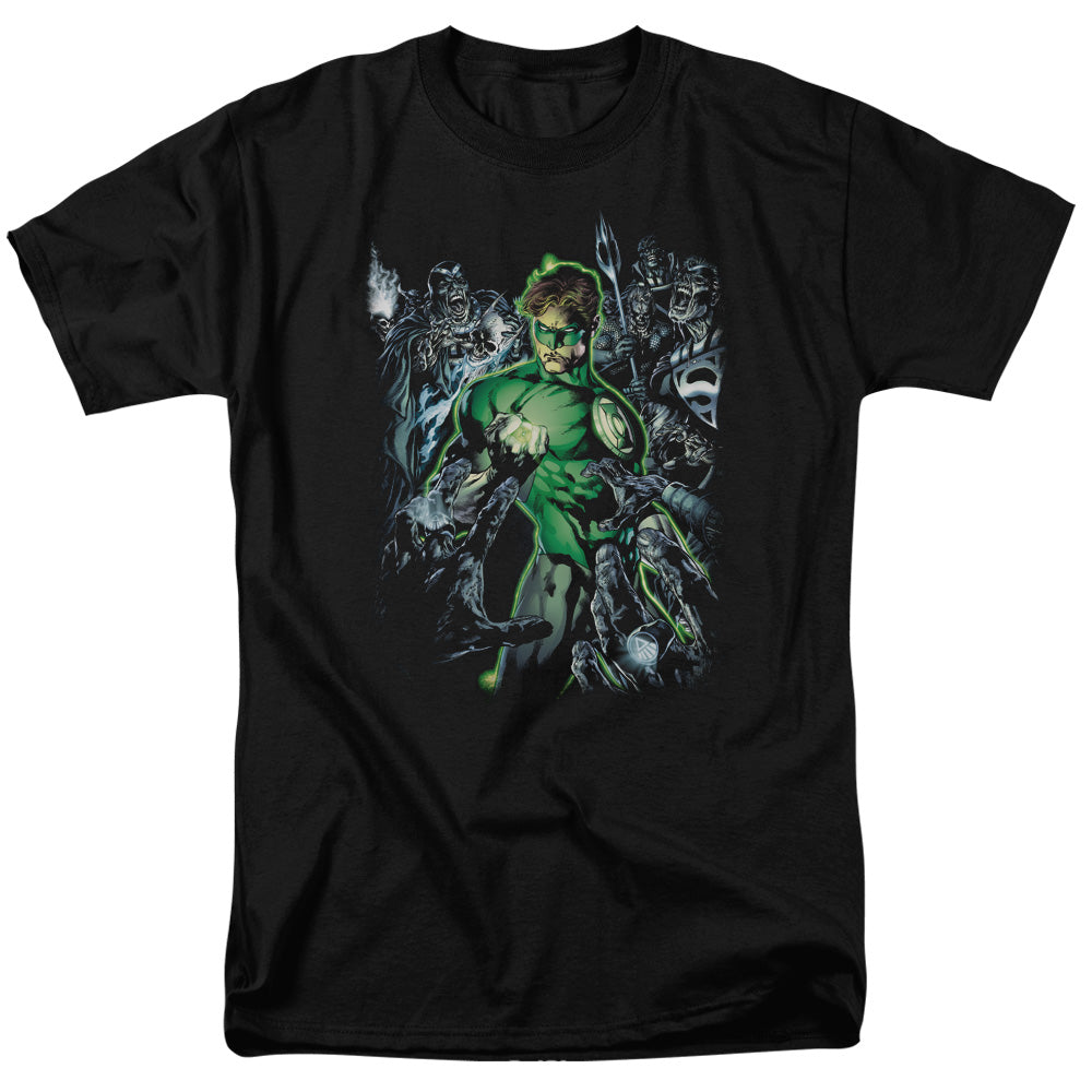 GREEN LANTERN/SURROUNDED BY DEATH - S/S ADULT 18/1 - BLACK