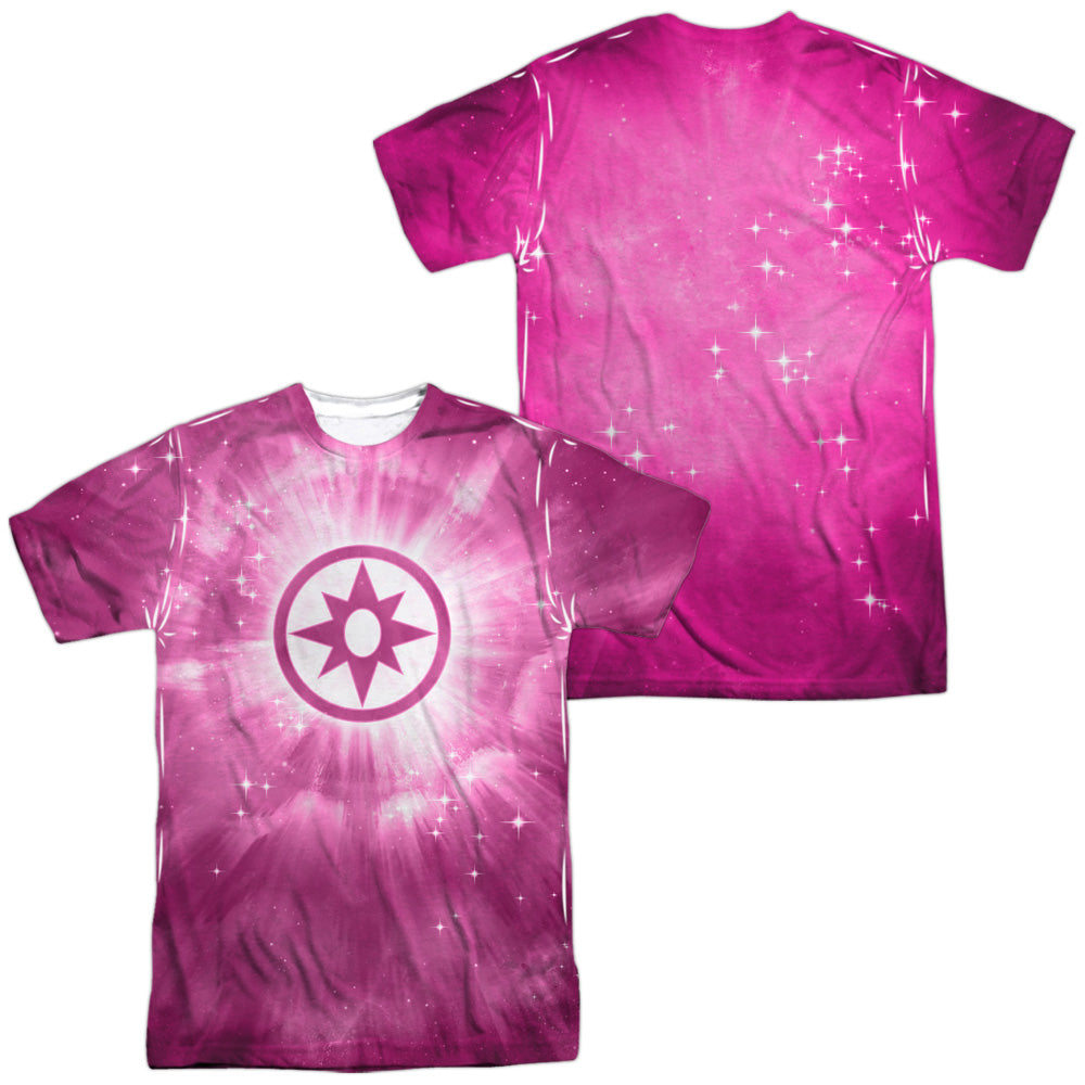 GREEN LANTERN/SAPPHIRE ENERGY (FRONT/BACK PRINT) -  S/S ADULT POLY CREW - MULTI