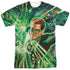 GREEN LANTERN/LANTERN BURST (FRONT/BACK PRINT) -  S/S ADULT POLY CREW - MULTI