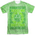 GREEN LANTERN/OATH (FRONT/BACK PRINT) -  S/S ADULT POLY CREW - MULTI