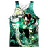 GREEN LANTERN/GALACTIC HAL (FRONT/BACK PRINT) - ADULT POLY TANK TOP - MULTI