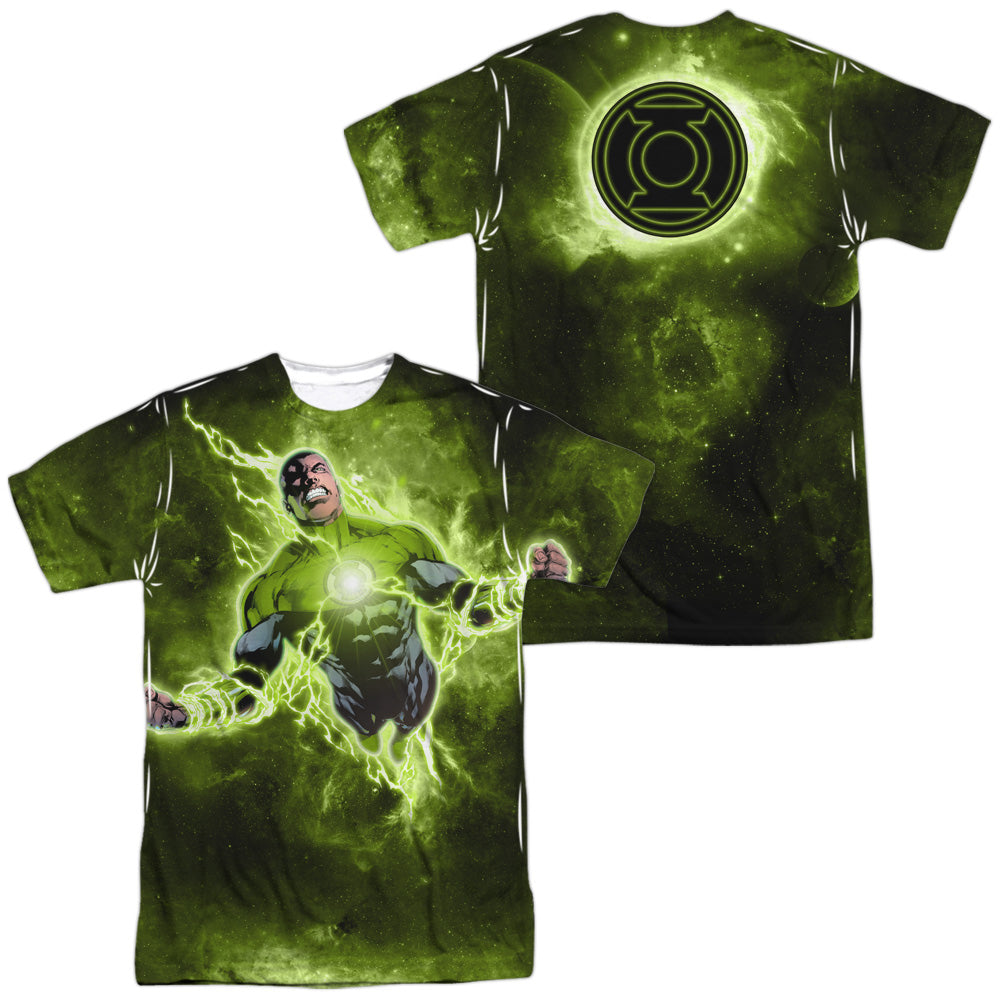 GREEN LANTERN/INNER STRENGTH (FRONT/BACK PRINT) - S/S ADULT POLY CREW - MULTI