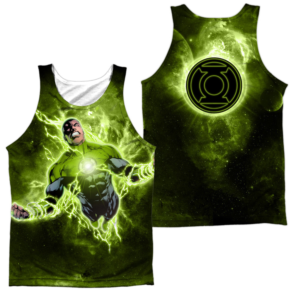 GREEN LANTERN/INNER STRENGTH (FRONT/BACK PRINT) - ADULT POLY TANK TOP - MULTI