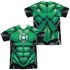 GREEN LANTERN/UNIFORM (FRONT/BACK PRINT) - S/S ADULT POLY CREW - MULTI