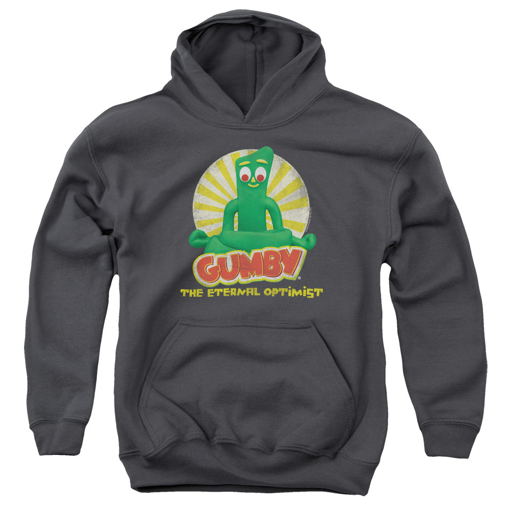 GUMBY/OPTIMIST - YOUTH PULLOVER HOODIE - CHARCOAL