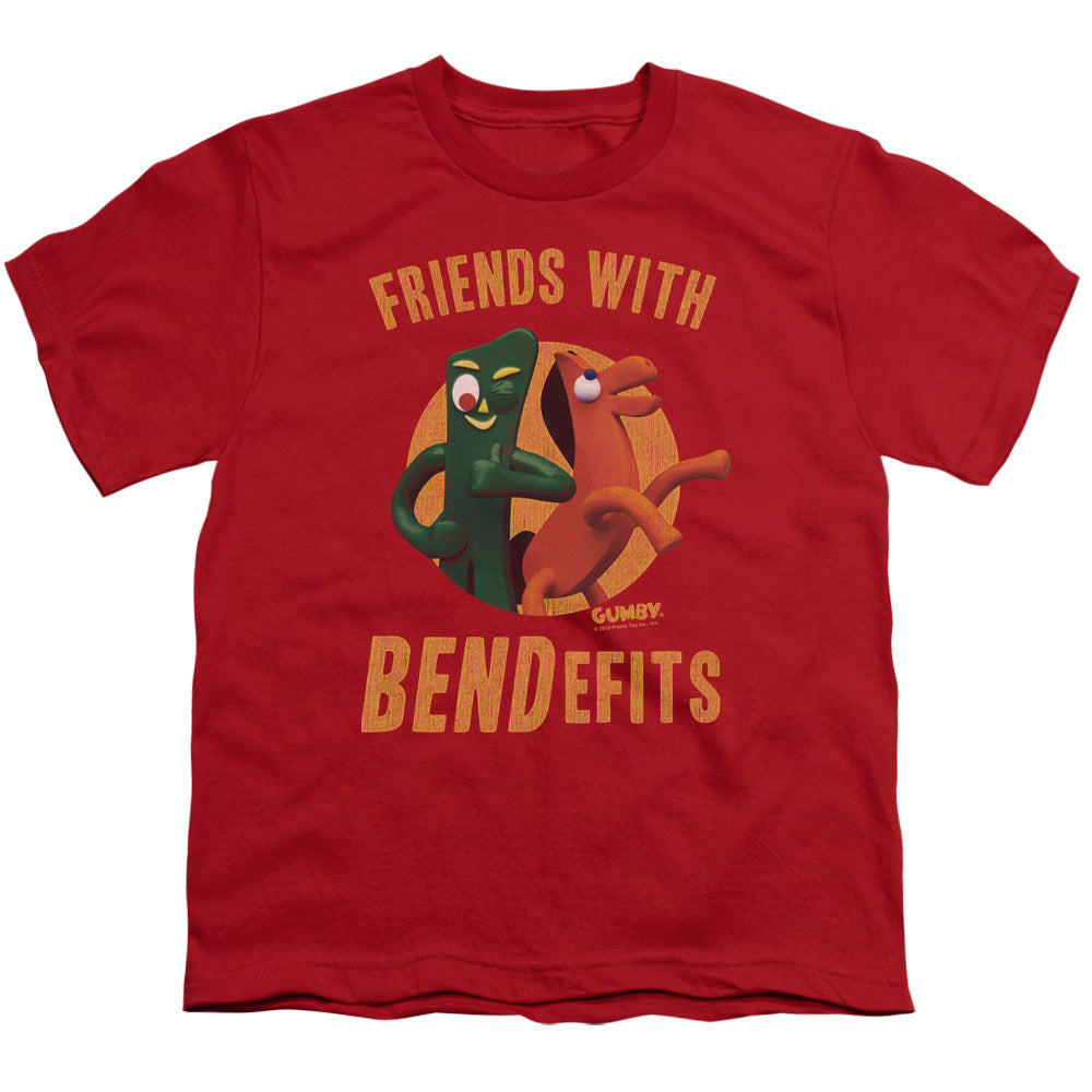 GUMBY/BENDEFITS - S/S YOUTH 18/1 - RED