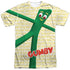 GUMBY/STRETCHED (FRONT/BACK PRINT) - S/S ADULT POLY CREW - SUBLIMATE WHITE