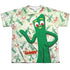 GUMBY/FRIENDLY GREETING (FRONT/BACK PRINT) - S/S YOUTH POLY CREW - MULTI