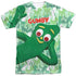 GUMBY/GUMBYFLAGE (FRONT/BACK PRINT) - S/S ADULT POLY CREW - SUBLIMATE WHITE