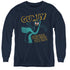 GUMBY/BEND THERE - YOUTH LONG SLEEVE TEE - NAVY