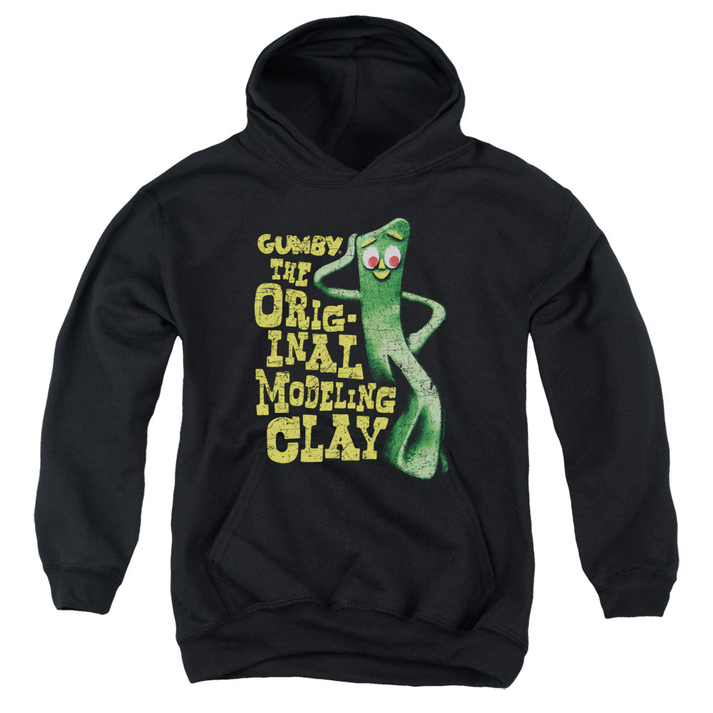 GUMBY/SO PUNNY - YOUTH PULLOVER HOODIE - BLACK