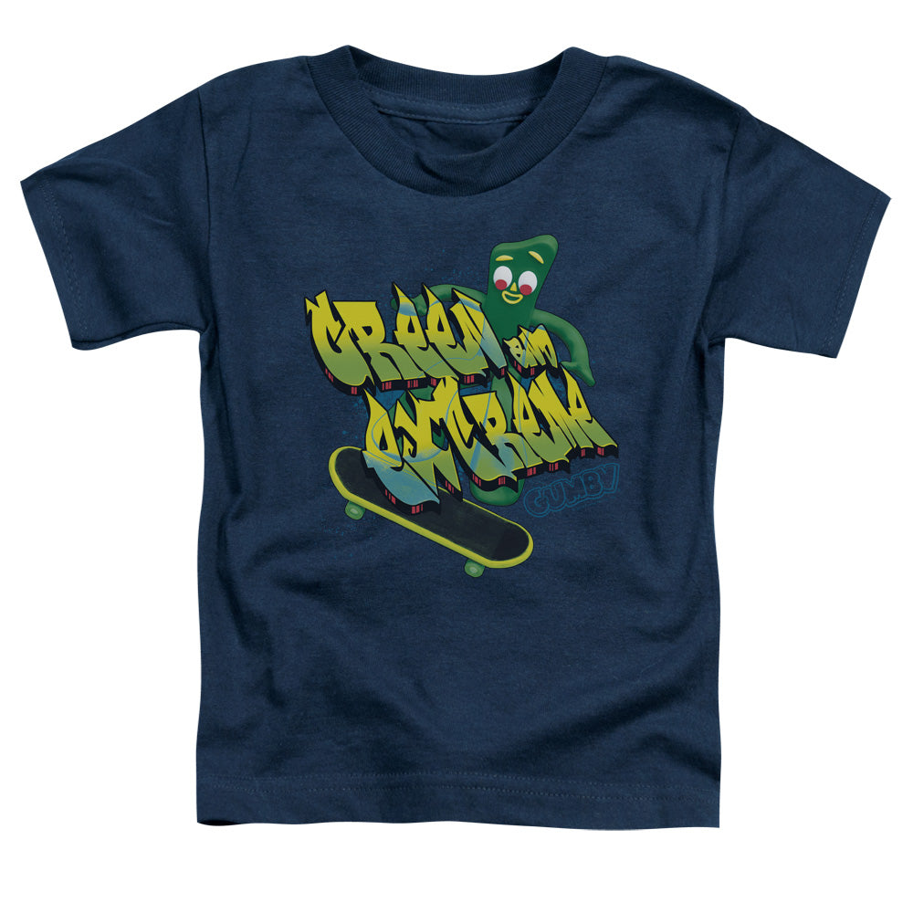 GUMBY/GREEN AND EXTREME - S/S TODDLER TEE - NAVY