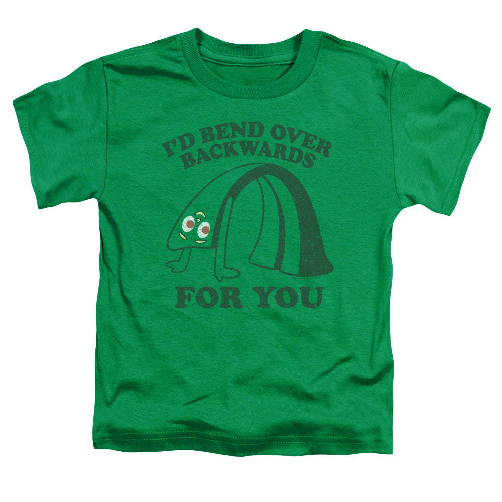 GUMBY/BEND BACKWARDS - S/S TODDLER TEE - KELLY GREEN