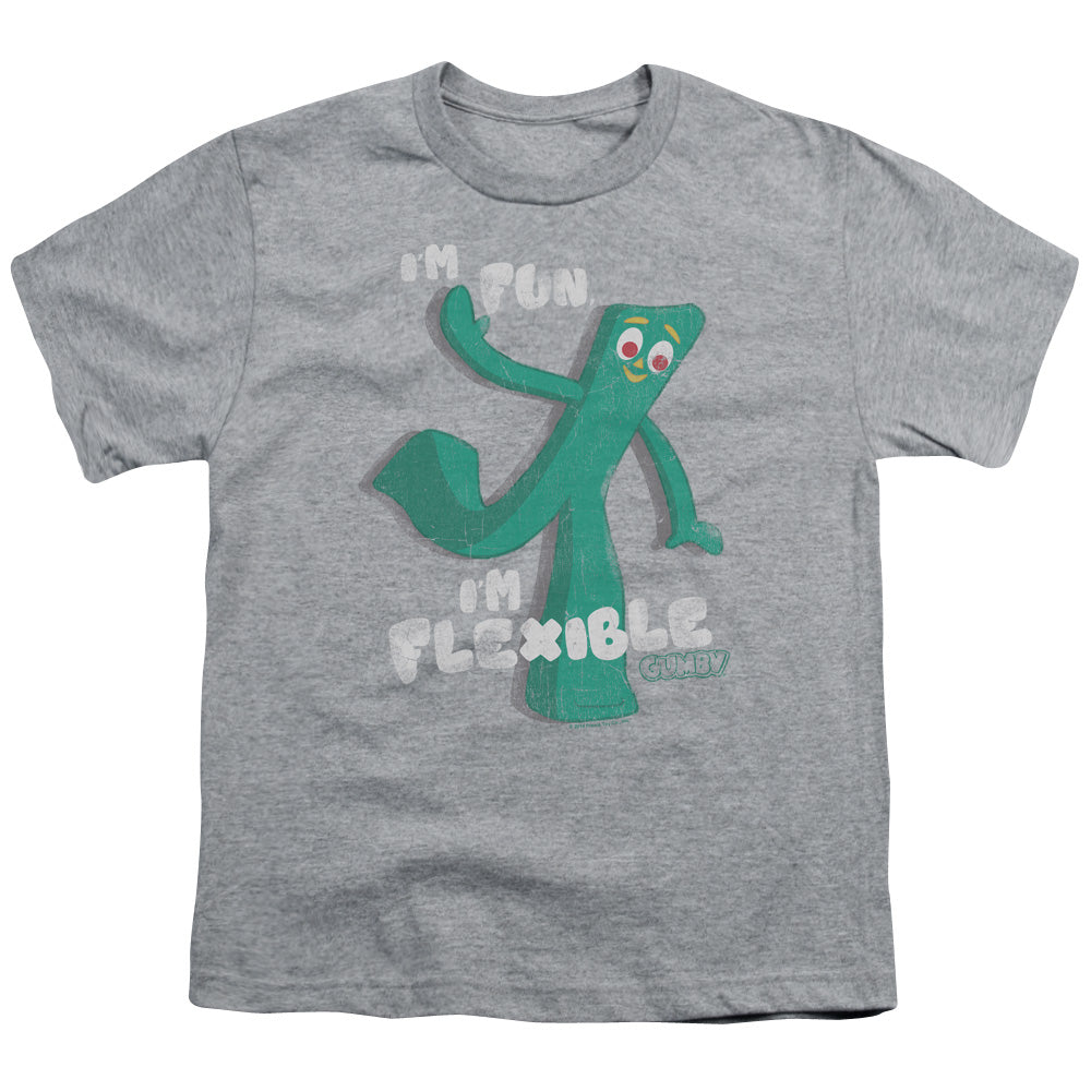 GUMBY/FLEX - S/S YOUTH 18/1 - ATHLETIC HEATHER