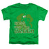 GUMBY/KISS ME IM GREEN - S/S TODDLER TEE - KELLY GREEN