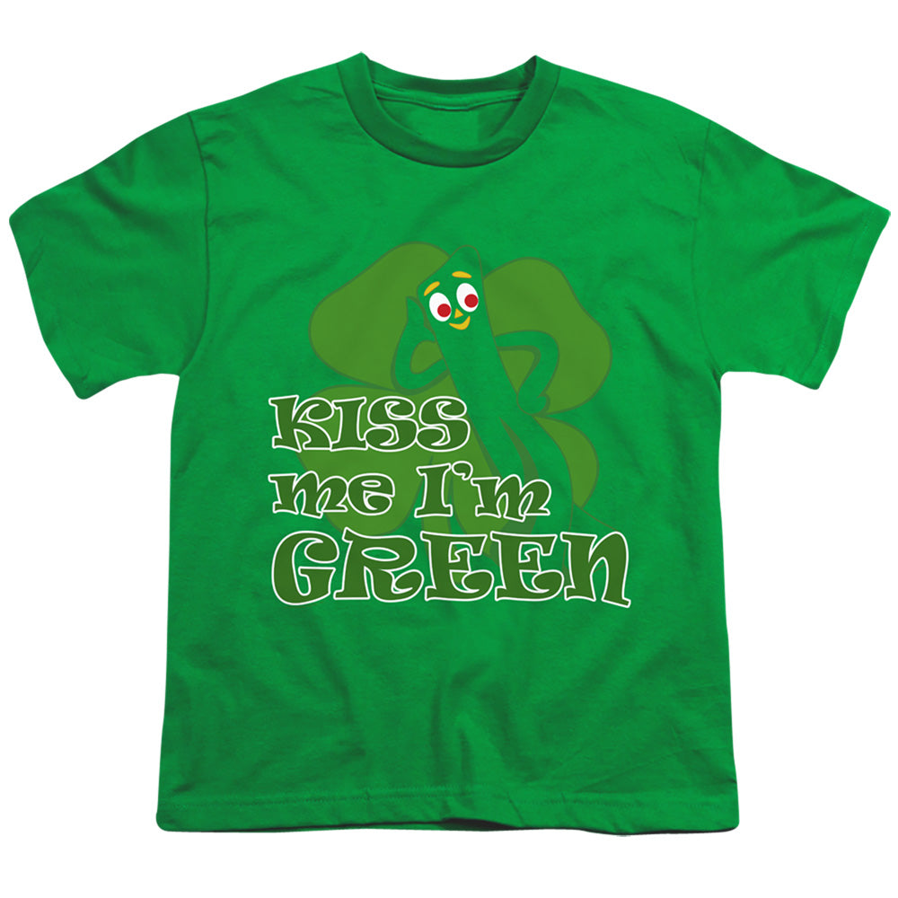 GUMBY/KISS ME IM GREEN - S/S YOUTH 18/1 - KELLY GREEN