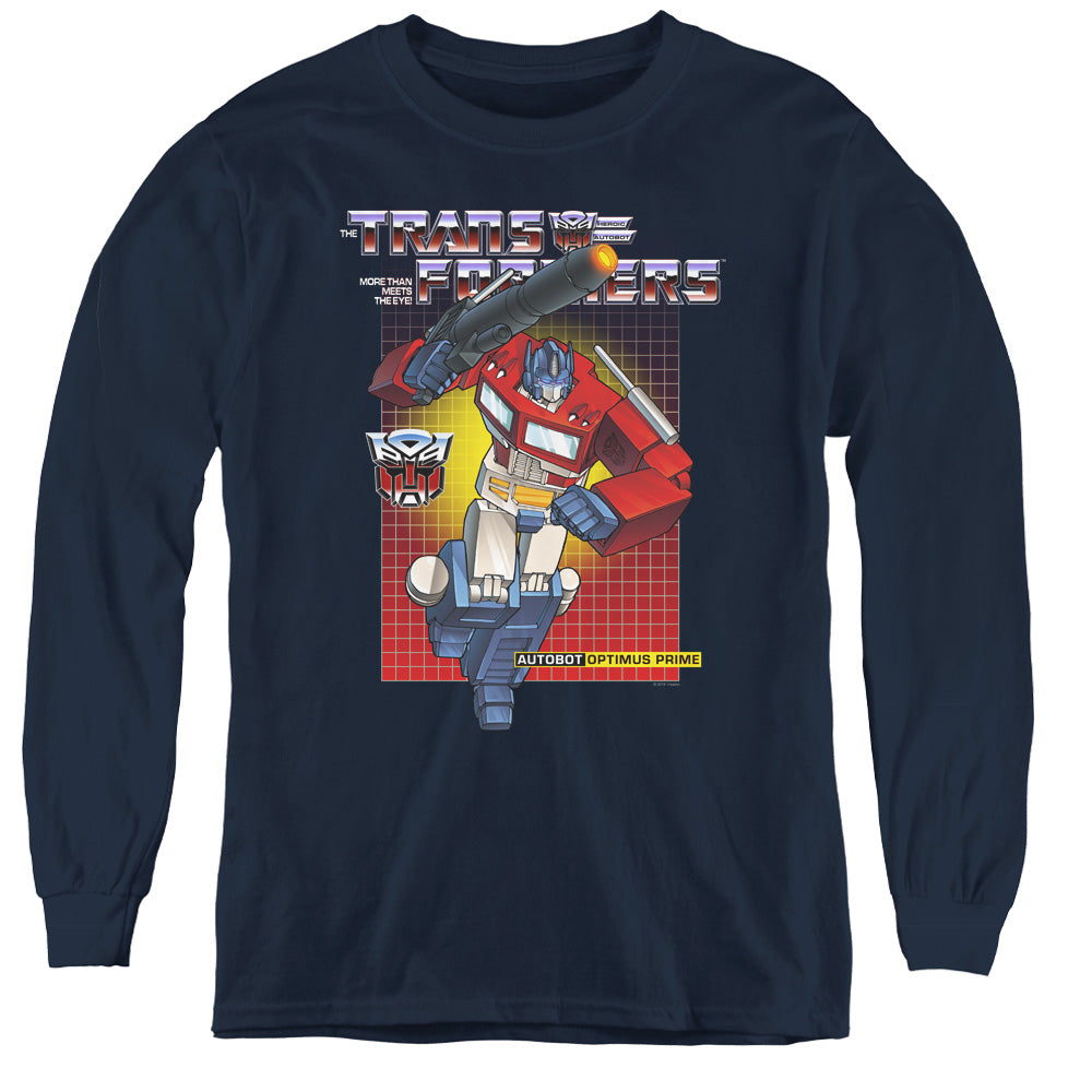 TRANSFORMERS/OPTIMUS PRIME - YOUTH LONG SLEEVE TEE - NAVY