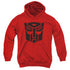 TRANSFORMERS/AUTOBOT - YOUTH PULLOVER HOODIE - RED