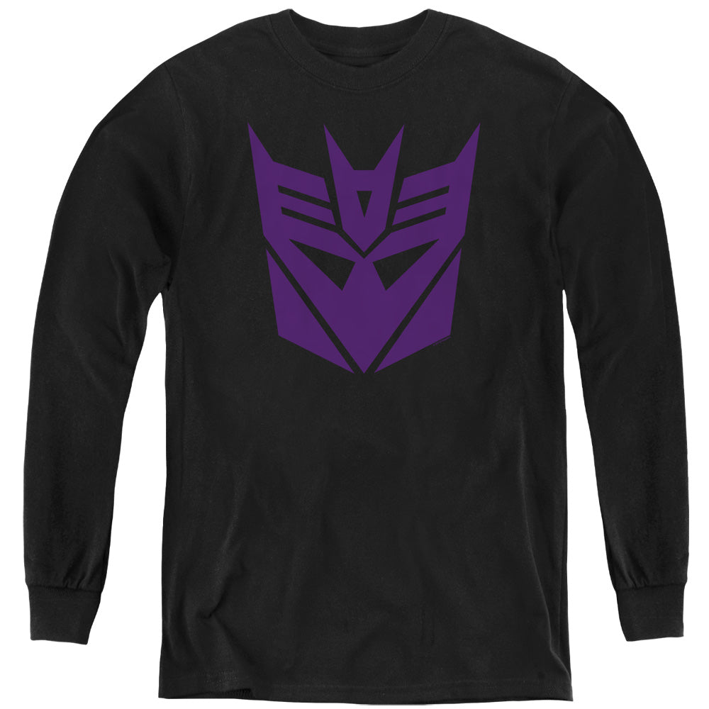 TRANSFORMERS/DECEPTICON - YOUTH LONG SLEEVE TEE - BLACK