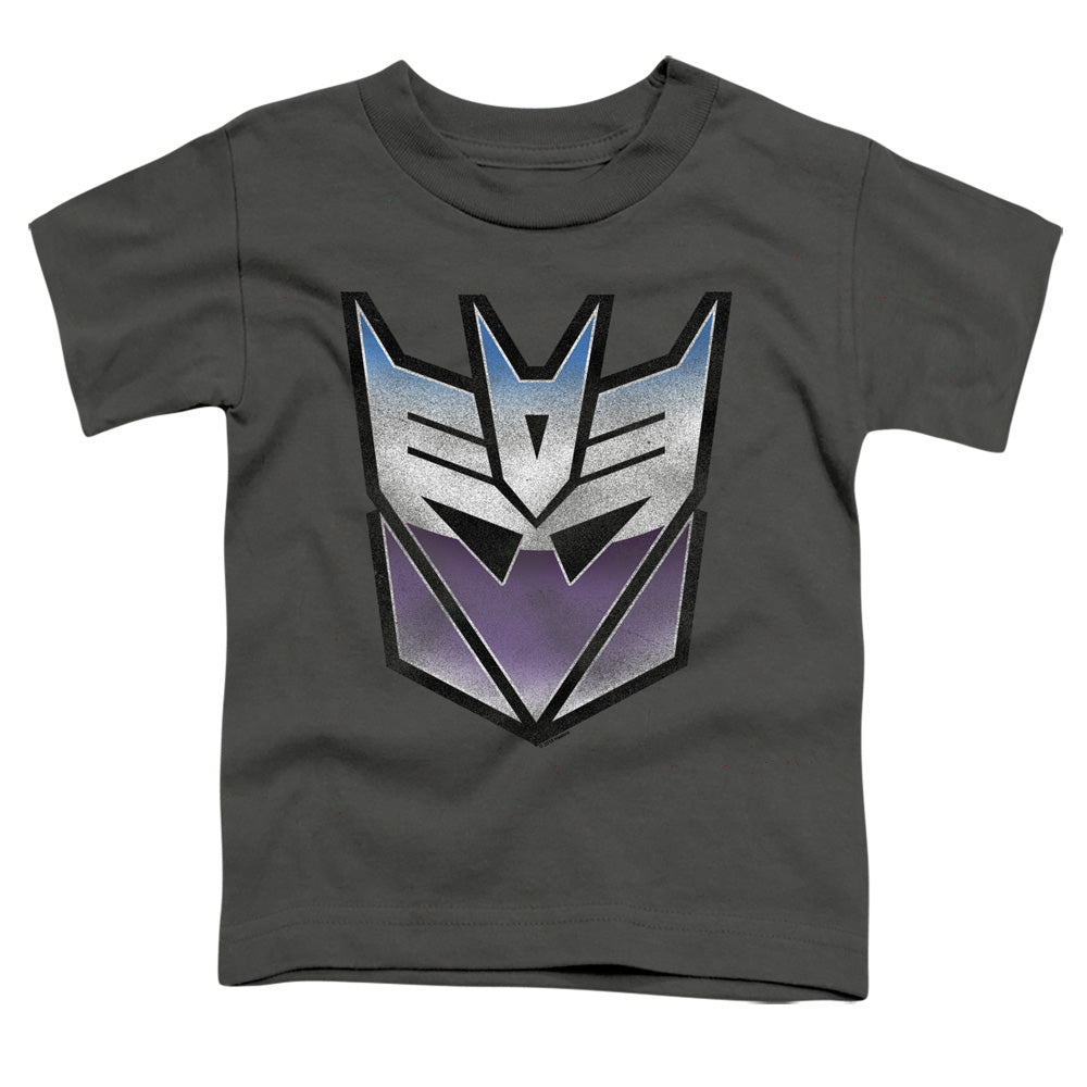 TRANSFORMERS/VINTAGE DECEPTICON LOGO - S/S TODDLER TEE - CHARCOAL
