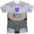 TRANSFORMERS/MEGATRON COSTUME (FRONT/BACK PRINT) - S/S ADULT POLY CREW - MULTI