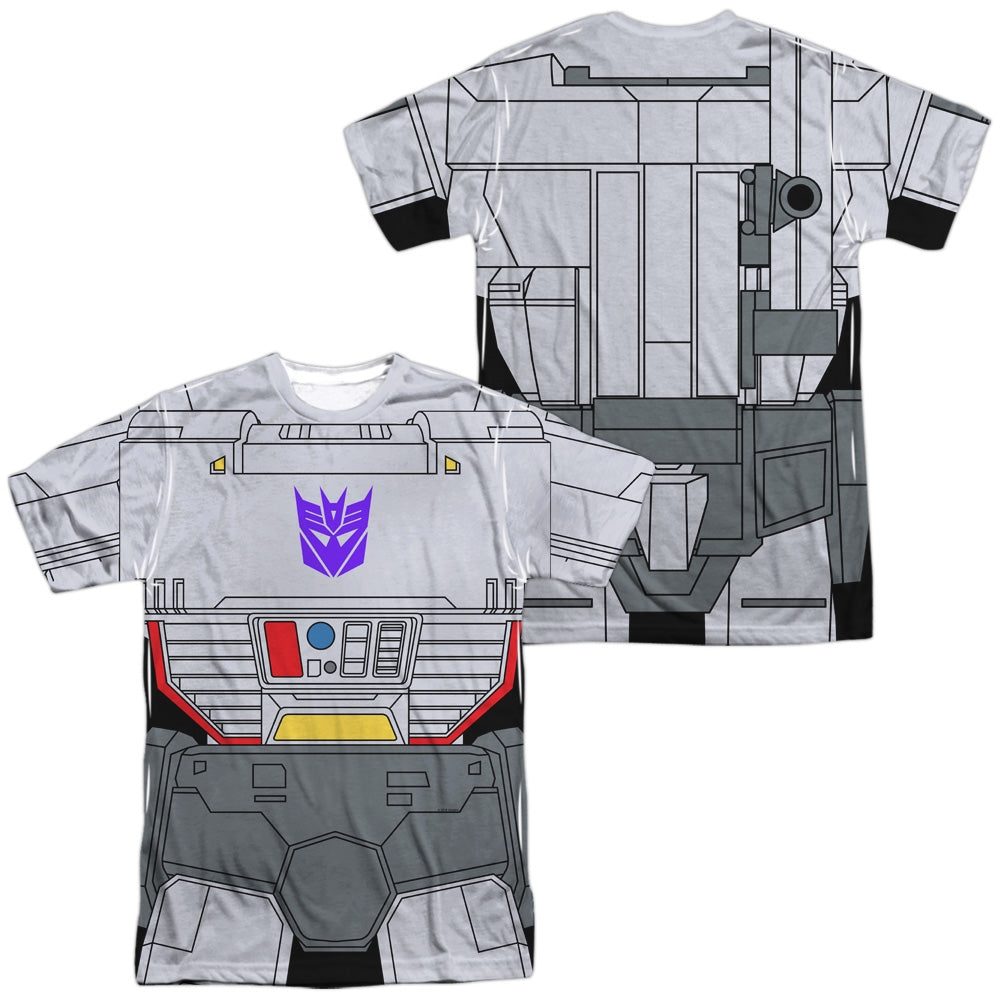 TRANSFORMERS/MEGATRON COSTUME (FRONT/BACK PRINT) - S/S ADULT POLY CREW - MULTI