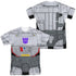 TRANSFORMERS/MEGATRON COSTUME (FRONT/BACK PRINT) - S/S ADULT POLY CREW - MULTI