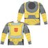 TRANSFORMERS/BUMBLEBEE COSTUME (FRONT/BACK PRINT) - L/S ADULT POLY CREW  - MULTI