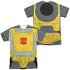 TRANSFORMERS/BUMBLEBEE COSTUME (FRONT/BACK PRINT) - S/S ADULT POLY CREW - MULTI