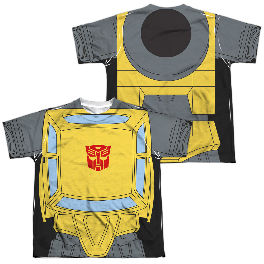 TRANSFORMERS/BUMBLEBEE COSTUME (FRONT/BACK PRINT) - S/S YOUTH POLY CREW - MULTI