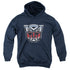 TRANSFORMERS/AUTOBOT AIRBRUSH LOGO - YOUTH PULLOVER HOODIE - NAVY