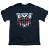 TRANSFORMERS/AUTOBOT AIRBRUSH LOGO - S/S YOUTH 18/1 - NAVY