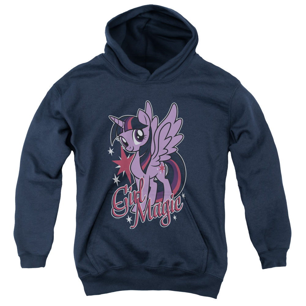 MY LITTLE PONY TV/GIRL MAGIC - YOUTH PULLOVER HOODIE - NAVY