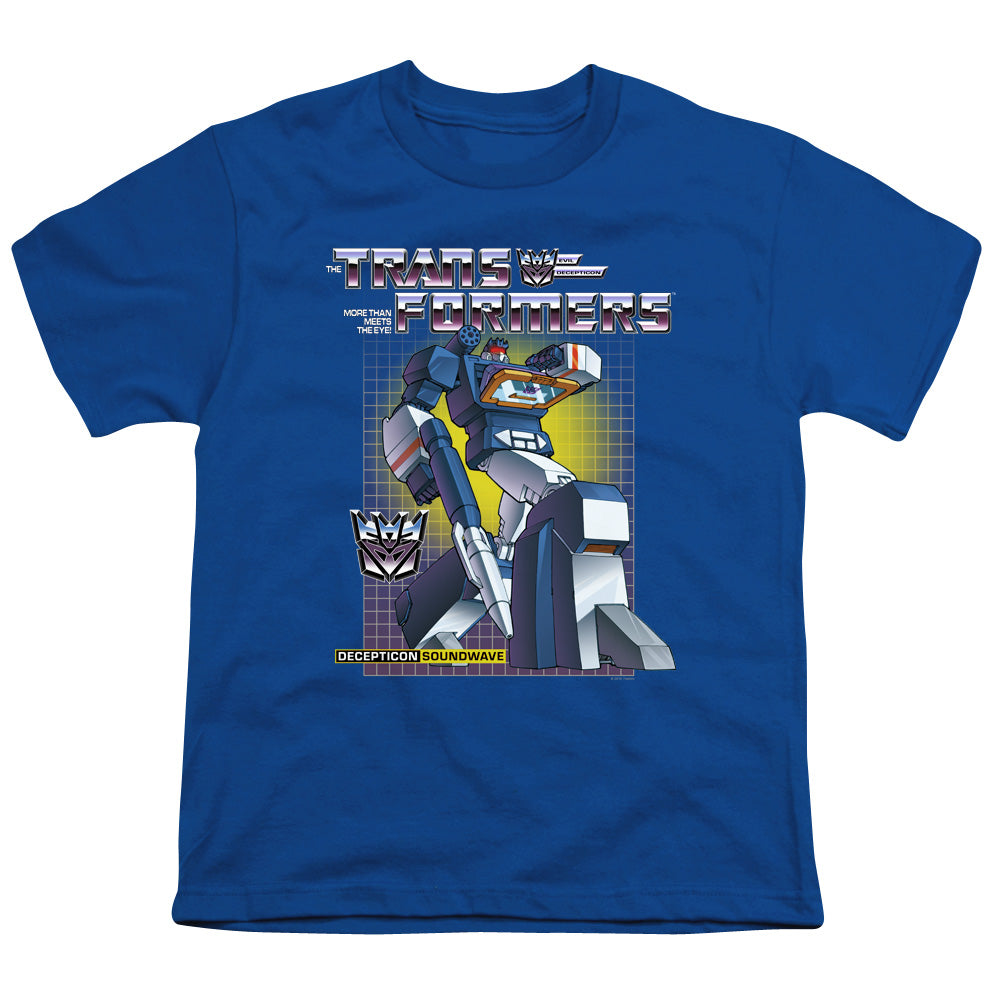 TRANSFORMERS/SOUNDWAVE - S/S YOUTH 18/1 - ROYAL BLUE