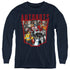 TRANSFORMERS/AUTOBOT COLLAGE - YOUTH LONG SLEEVE TEE - NAVY