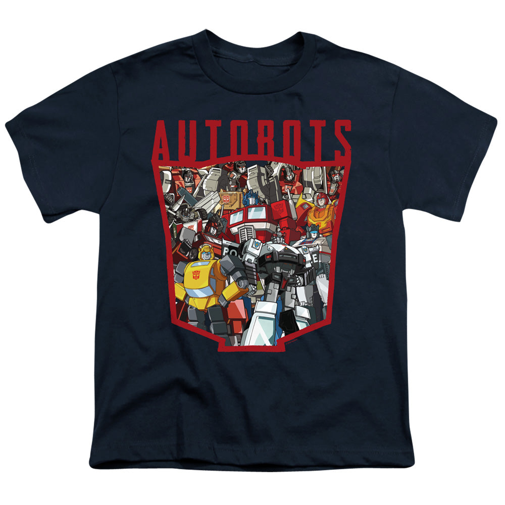 TRANSFORMERS/AUTOBOT COLLAGE - S/S YOUTH 18/1 - NAVY