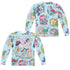 MY LITTLE PONY TV/PONY COMIC (FRONT/BACK PRINT) - L/S ADULT POLY CREW  - MULTI
