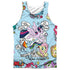 MY LITTLE PONY TV/PONY COMIC (FRONT/BACK PRINT) - ADULT POLY TANK TOP - MULTI