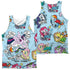MY LITTLE PONY TV/PONY COMIC (FRONT/BACK PRINT) - ADULT POLY TANK TOP - MULTI