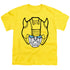 TRANSFORMERS/BUMBLEBEE HEAD - S/S YOUTH 18/1 - YELLOW