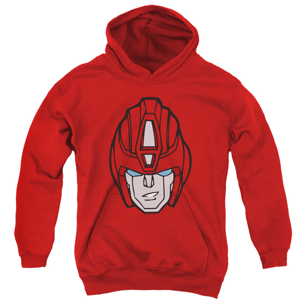 TRANSFORMERS/HOT ROD HEAD - YOUTH PULLOVER HOODIE - RED