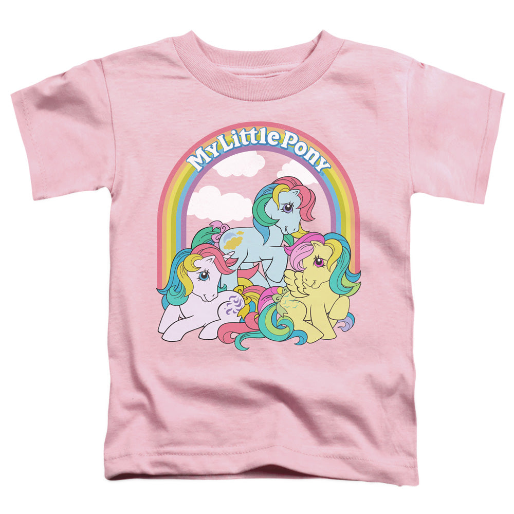 MY LITTLE PONY RETRO/UNDER THE RAINBOW - S/S TODDLER TEE - PINK