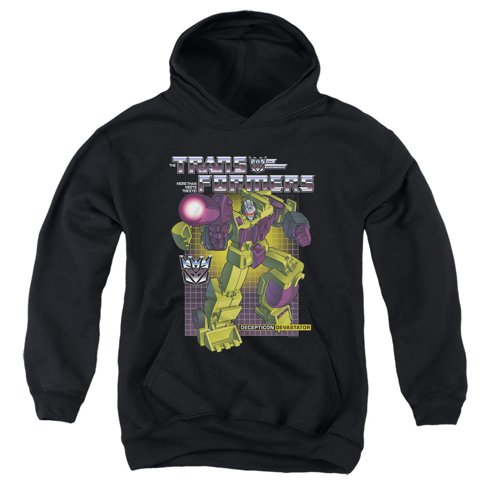 TRANSFORMERS/DEVASTATOR - YOUTH PULLOVER HOODIE - BLACK