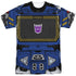 TRANSFORMERS/SOUNDWAVE COSTUME (FRONT/BACK PRINT) - S/S ADULT POLY CREW - MULTI